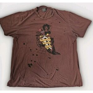 Point Zero Vintage Y2k T-Shirt Men's Size Large Flash Art Ed Hardy Style Bad Day